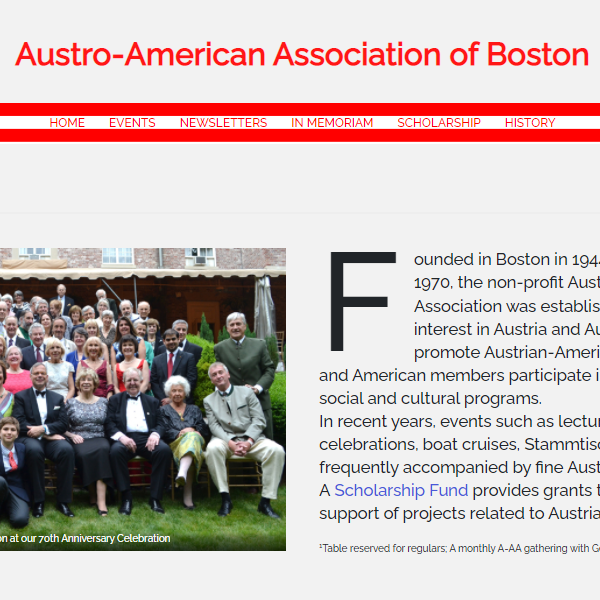 Austrian Non Profit Organization in USA - Austro-American Association of Boston, Inc.